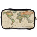 Vintage World Map Aesthetic Toiletries Bag (One Side) Front