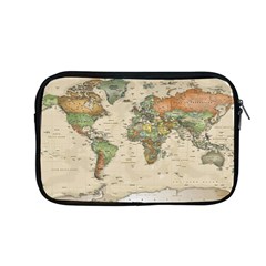 Vintage World Map Aesthetic Apple Macbook Pro 13  Zipper Case by Cemarart