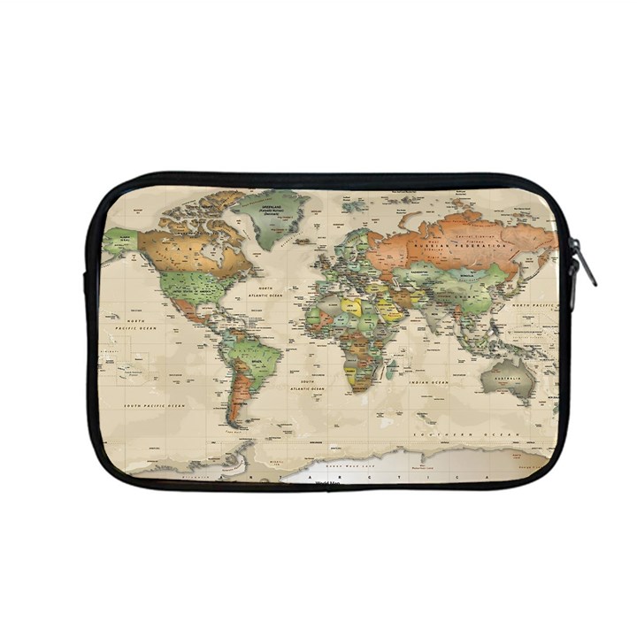 Vintage World Map Aesthetic Apple MacBook Pro 13  Zipper Case