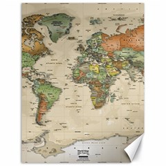 Vintage World Map Aesthetic Canvas 18  X 24  by Cemarart