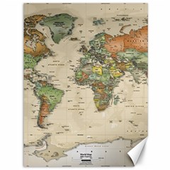 Vintage World Map Aesthetic Canvas 36  X 48  by Cemarart