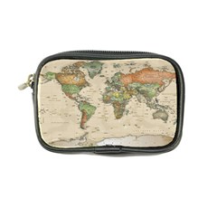 Vintage World Map Aesthetic Coin Purse by Cemarart