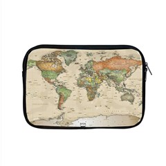 Vintage World Map Aesthetic Apple Macbook Pro 15  Zipper Case by Cemarart