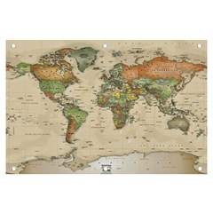 Vintage World Map Aesthetic Banner And Sign 6  X 4  by Cemarart