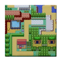 Pixel Map Game Tile Coaster