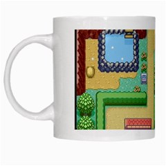 Pixel Map Game White Mug