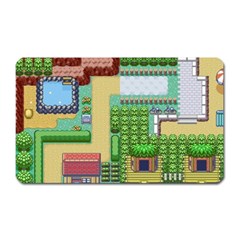 Pixel Map Game Magnet (rectangular) by Cemarart