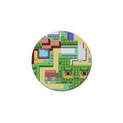 Pixel Map Game Golf Ball Marker (10 Pack) by Cemarart