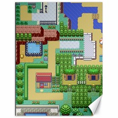 Pixel Map Game Canvas 18  X 24  by Cemarart