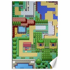 Pixel Map Game Canvas 20  X 30  by Cemarart