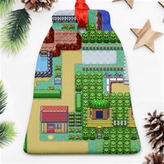 Pixel Map Game Ornament (bell) by Cemarart