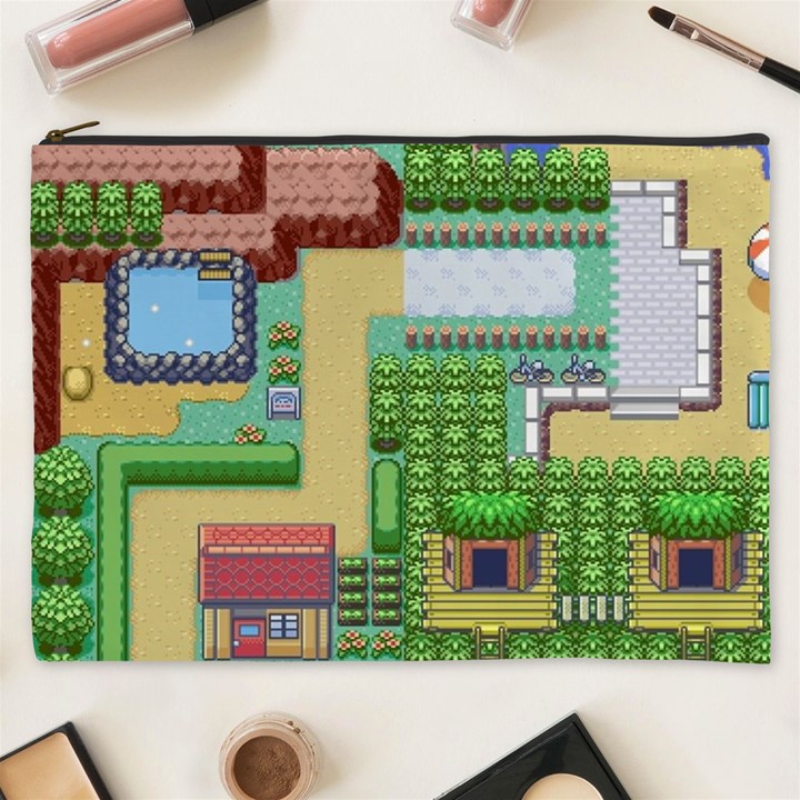 Pixel Map Game Cosmetic Bag (XXXL)