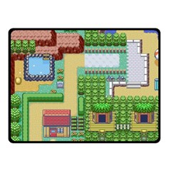 Pixel Map Game Two Sides Fleece Blanket (small)