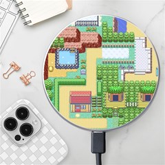 Pixel Map Game Wireless Fast Charger(white) by Cemarart