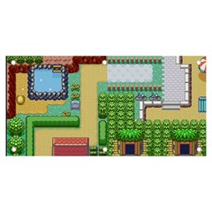 Pixel Map Game Banner And Sign 6  X 3  by Cemarart