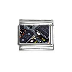 Motherboard Board Circuit Electronic Technology Italian Charm (9mm) by Cemarart