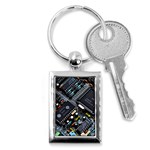 Motherboard Board Circuit Electronic Technology Key Chain (Rectangle) Front