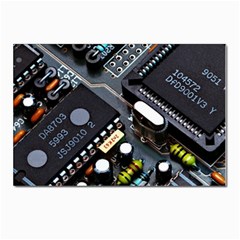 Motherboard Board Circuit Electronic Technology Postcards 5  X 7  (pkg Of 10) by Cemarart