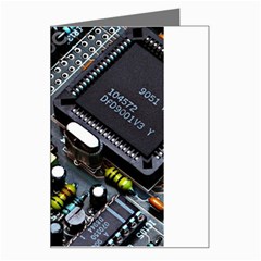 Motherboard Board Circuit Electronic Technology Greeting Card by Cemarart