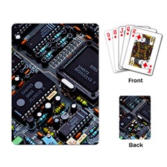 Motherboard Board Circuit Electronic Technology Playing Cards Single Design (rectangle) by Cemarart