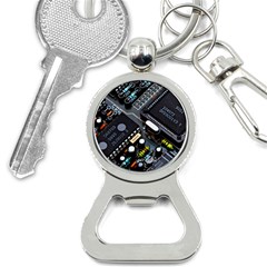 Motherboard Board Circuit Electronic Technology Bottle Opener Key Chain by Cemarart