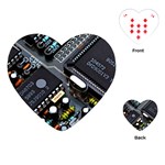 Motherboard Board Circuit Electronic Technology Playing Cards Single Design (Heart) Front