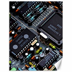 Motherboard Board Circuit Electronic Technology Canvas 12  X 16  by Cemarart