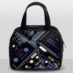 Motherboard Board Circuit Electronic Technology Classic Handbag (two Sides) by Cemarart