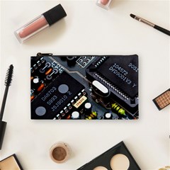 Motherboard Board Circuit Electronic Technology Cosmetic Bag (small) by Cemarart