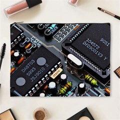 Motherboard Board Circuit Electronic Technology Cosmetic Bag (xl) by Cemarart