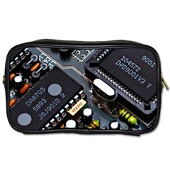 Motherboard Board Circuit Electronic Technology Toiletries Bag (two Sides) by Cemarart