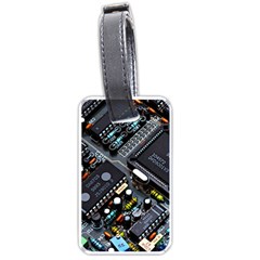 Motherboard Board Circuit Electronic Technology Luggage Tag (one Side) by Cemarart