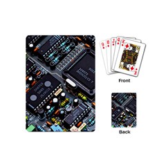 Motherboard Board Circuit Electronic Technology Playing Cards Single Design (mini) by Cemarart