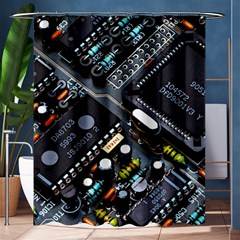 Motherboard Board Circuit Electronic Technology Shower Curtain 60  X 72  (medium)  by Cemarart