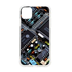 Motherboard Board Circuit Electronic Technology Iphone 11 Tpu Uv Print Case by Cemarart