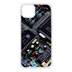 Motherboard Board Circuit Electronic Technology Iphone 14 Plus Tpu Uv Print Case by Cemarart