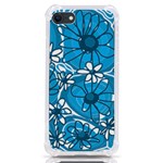 Mazipoodles Love Flowers - Blue White iPhone SE Front