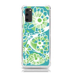 Mazipoodles Love Flowers - Teal Green Samsung Galaxy S20 6 2 Inch Tpu Uv Case by Mazipoodles