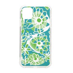 Mazipoodles Love Flowers - Teal Green Iphone 11 Tpu Uv Print Case by Mazipoodles