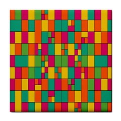 Abstract-background Tile Coaster