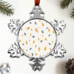 Background-24 Metal Small Snowflake Ornament by nateshop