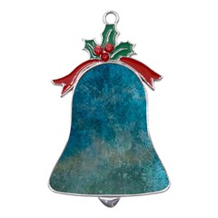 Background-25 Metal Holly Leaf Bell Ornament by nateshop