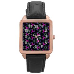 Background-36 Rose Gold Leather Watch  by nateshop