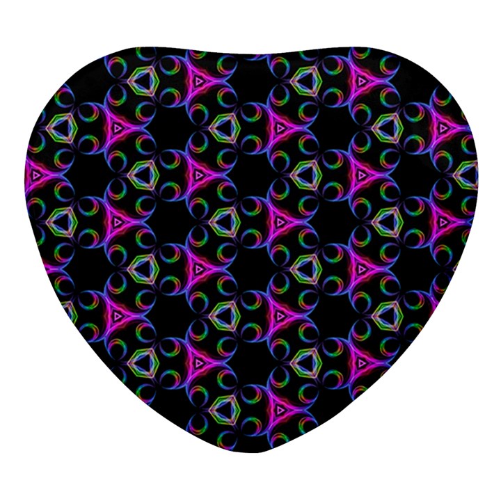 Background-36 Heart Glass Fridge Magnet (4 pack)