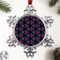 Background-36 Metal Large Snowflake Ornament by nateshop