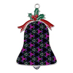 Background-36 Metal Holly Leaf Bell Ornament by nateshop