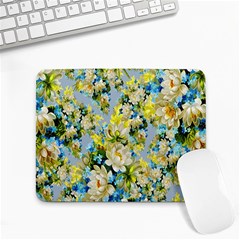 Background-flowers Small Mousepad by nateshop