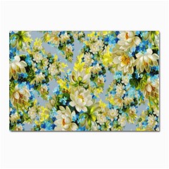 Background-flowers Postcards 5  X 7  (pkg Of 10) by nateshop