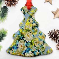 Background-flowers Ornament (christmas Tree)  by nateshop