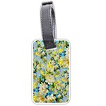 Background-flowers Luggage Tag (one side) Front